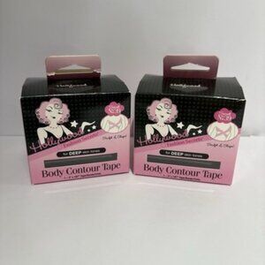 Hollywood Fashion Secrets Body Contour Tape for DEEP Skin Tones Lot Of 2